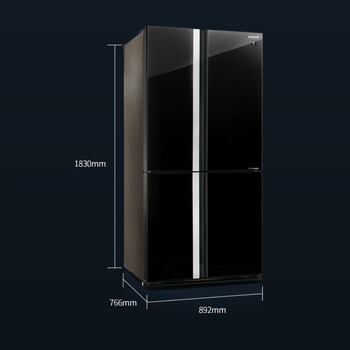 sharp/夏普 sj-gx79f-r/gx79f-bk进口十字对开门变频无霜冰箱605l sj