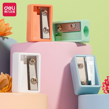 得力(deli)卷笔刀转笔刀小学生削笔刀儿童文具学习用品铅笔刀削笔器