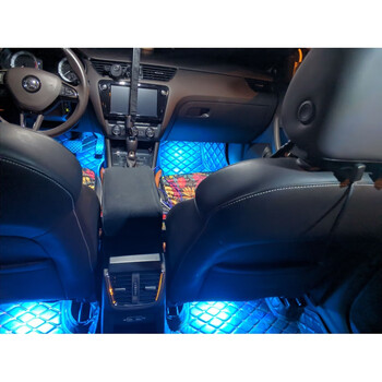 yanshen)19 20 23速腾途观l途昂帕萨特探岳探歌改装led脚窝灯氛围脚灯