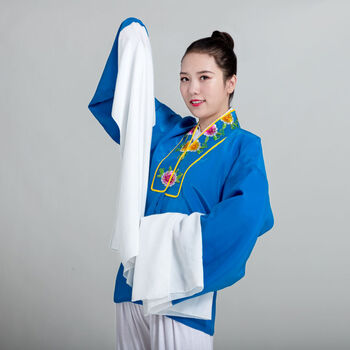 戏曲练功水袖练功服越剧戏剧京剧黄梅戏服装服饰青衣花旦戏服衣服