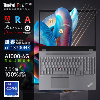 ThinkPad P16 Gen2 2023 CADͼ3Dģʦ 16Ӣƶͼιվ IBM i7-13700HX RTXA10002.5K 32Gڴ 1TB̬Ӳ 