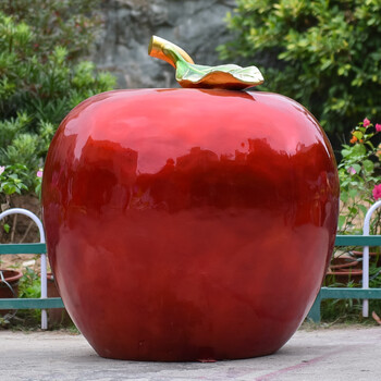 兔年吉祥物雕塑摆件商场店铺门口迎宾装饰2023卡通兔子 大号新年苹果