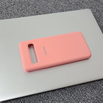 适用三星s10手机壳液态硅胶s105g韩版保护套半包防摔 液态硅胶壳(粉色