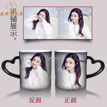 赵丽颖定制diy变色水杯杯子女朋友创意生日礼物同款周边应援 编号4 不
