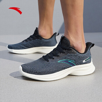 商场同款安踏男鞋运动鞋男氢跑3代飞织网面透气慢跑鞋轻便舒适缓震