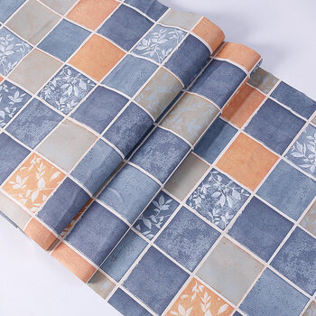 棒特 Bangte 大理石壁纸厨房防油防水自贴浴室自粘卫生间厕所防潮墙纸蓝色马赛克 加厚60cm宽 3米长 仅墙纸 图片价格品牌报价 京东
