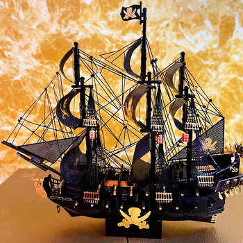 2022升级款钢魔像钢魔像金属拼图千阳号万里阳光号船模型拼装3d立体