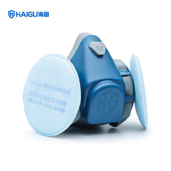 海固（HAIGU）HG-600 防尘套装防毒面具KN95KN100防工业粉尘雾霾防尘面罩套装 面具套装 宝蓝色