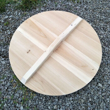 大木锅盖农村柴火灶杉木锅盖锅盖家用圆形炒锅盖水缸盖木头木盖子下斜