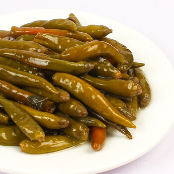 嫩个老北京泡椒盐腌制辣椒尖椒小辣椒咸辣椒辣咸菜袋装下饭菜 5包试吃