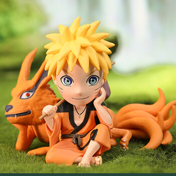 疾风传系列popmart泡泡玛特漩涡鸣人q版公仔玩具 旋涡鸣人 款【九尾】