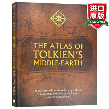 英文原版 托尔金中土世界地图 The Atlas of Tolkien's Middle-earth