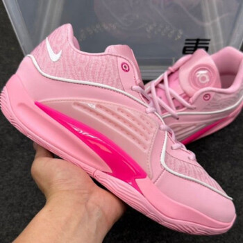 耐克顿杜兰特16代黑武士篮球鞋kd16红白黑男女莆田纯原 粉色 【纯原