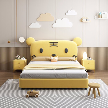 恺霖迪kayleendeer卡通床皮床15m童床可爱公主床全松实木榻榻米床储物