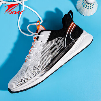 男女款运动鞋超轻避震马拉松跑鞋体育生训练鞋跑步鞋jlkl511白黑40