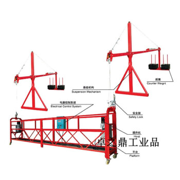 定製適用電動吊籃建築外牆工程施工吊籃高空作業玻璃幕牆保溫提升機