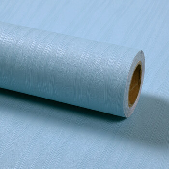 防水pvc墙纸自粘卧室温馨3d立体墙贴宿舍背景墙10米壁纸家用 青蓝色