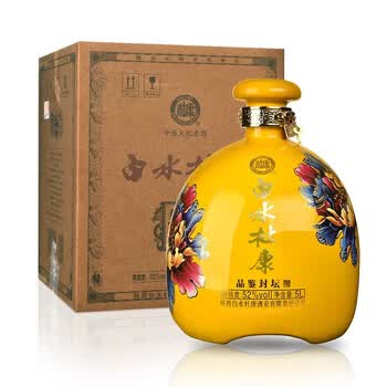 白水杜康品鉴封坛 浓香型白酒 5000ml 坛装 52度【图片 价格 品牌