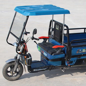 三轮车雨棚电动三轮车车棚前车头前棚快递员驾驶棚全封遮阳挡雨棚蓬