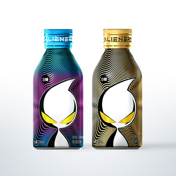外星人能量饮料【100ml*8瓶】外星人能量弹0糖能量饮料 黑莓马黛茶