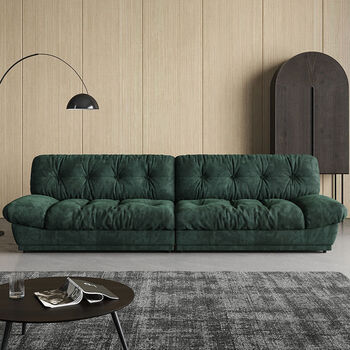 出极2023新款布艺沙发意式轻奢家用小户型免洗科技布云朵绒布沙  定制