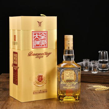 歌德老酒行全兴大曲晶彩金浓香型白酒52度500ml单瓶