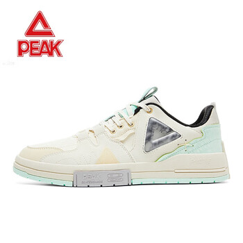 匹克hea联名板鞋男夏季新款休闲鞋子男士低帮运动鞋情侣滑板鞋女米白