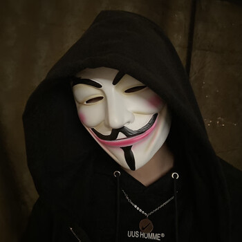 鬼面具万圣节小丑面具男般若鬼面假面舞会鬼脸恐怖v字仇杀密室逃脱