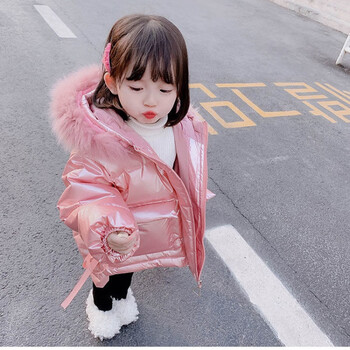 迪士尼女大童羽绒服1215岁女童冬装棉衣加厚女宝宝棉服亮面洋气儿童新