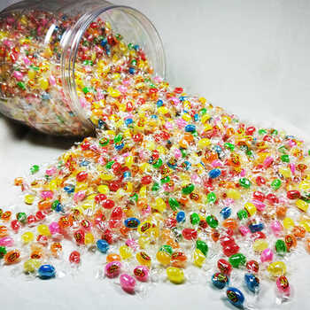 食族人喜多多天凤水果软糖糖喜糖彩色糖豆彩虹糖 吉利豆独立包装桶装