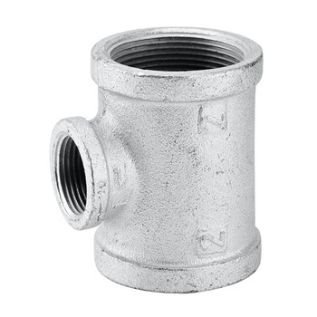 星期十 热镀锌玛钢管件螺纹异径三通丝扣变径dn40*32(1.5寸变1.