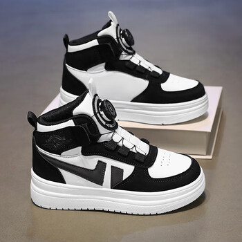 大黄蜂bigwasp女童aj板鞋秋季新款中大童运动跑步鞋防滑皮面女孩高板