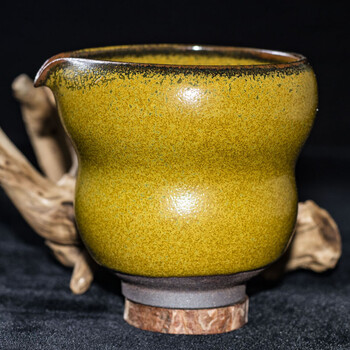 柴烧【茶叶沫福禄公道】徐祖龙 建盏茶具非实物拍照 口径8.8 高9.