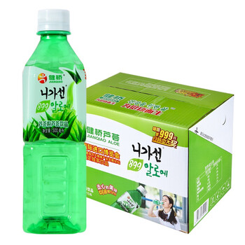 康师傅健桥芦荟饮料500ml*15瓶 芦荟粒果肉 瓶装整箱装 瓶装整箱装