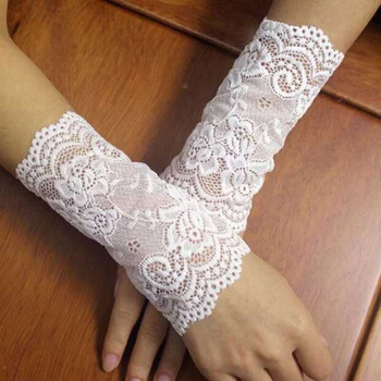 沐悠羽蕾丝袖套修饰遮疤痕毛衣卫衣内搭喇叭袖手腕臂套袖蕾丝假袖子手