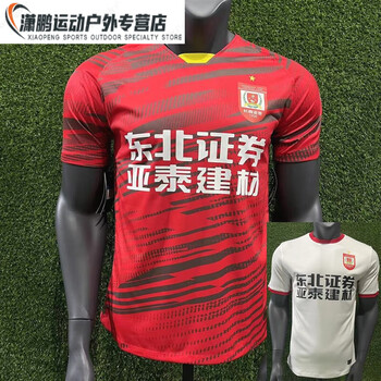 绿野客长春亚泰球衣队服球员版2022定制比赛主客场短袖中足球服主场光