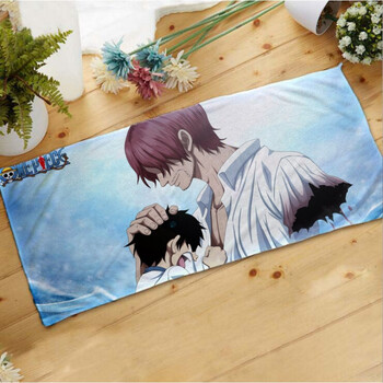 海贼王毛巾定制路飞艾斯索隆乔巴法尔加罗动漫竹纤维吸水浴巾 4 70x