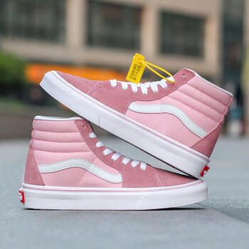 【官方旗舰】dunk aj同款 联名女鞋高帮经典款sk8hi粉色联名鞋联名