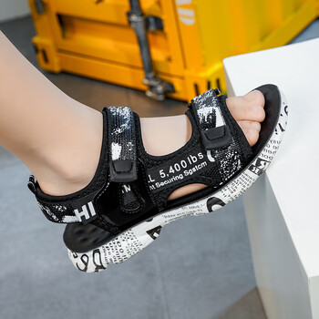 大黄蜂官方旗舰男童凉鞋夏季新款小学生儿童凉鞋防滑软底中大童沙675