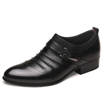 小个子男生秋天穿的内增高马丁靴显秋冬季男士内增高皮鞋男加绒商务