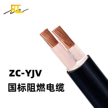 瑞天电缆 zc-yjv2*10电线电缆 无氧铜芯电缆线 二芯10平方cu导体电力电缆