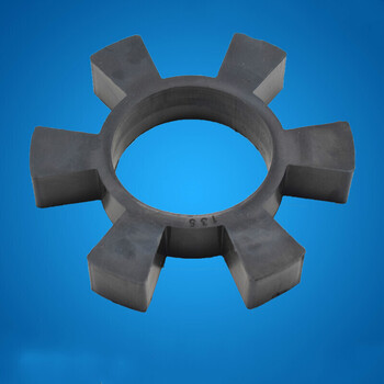 橡胶六角垫水泵联轴器靠背轮减震块垫圈高弹性六角缓冲垫胶圈 t145