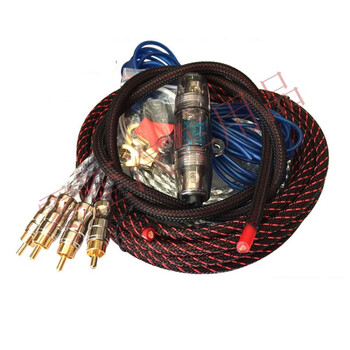 汽车影音低音炮套线音响改装功放连接线带胆音频线电源控制线 8ga铜5