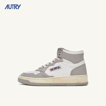 autry灰白拼接高帮板鞋鞋朴彩英rose同款时尚熊猫鞋灰白35