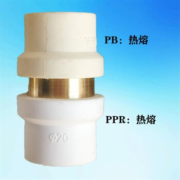 ppr转换接头pvc胶粘pert直接pb热熔pe塑料水管直通承插转变材料 25ppr
