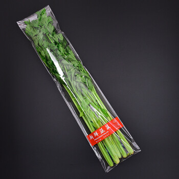 叶菜包装袋打孔不干胶打包塑料自粘袋子 25 14x65 4 新鲜蔬菜500只 1