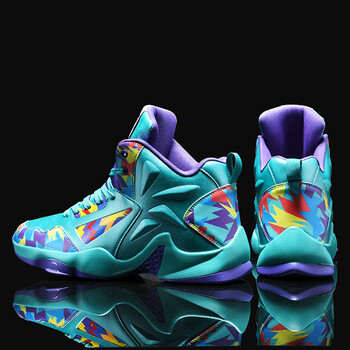 珂纷莆田男鞋春季莆田男士鸳鸯夏季球鞋男篮球高帮青少年运动月色43