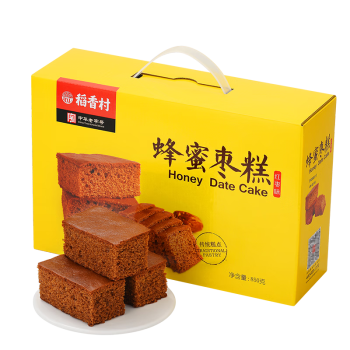 稻香村 蜂蜜枣糕 蜂蜜蛋糕 红枣糕面包 箱装独立包装850g软蛋糕