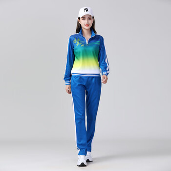春秋季梦之队佳木斯舞蹈服装女健身操徒步广场舞团体服装运动服套装