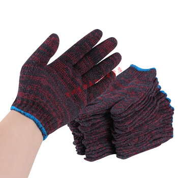 线织手套 劳保手套尼龙加厚居家棉纱花沙涤纶漂白针织尼龙丝棉线 酒